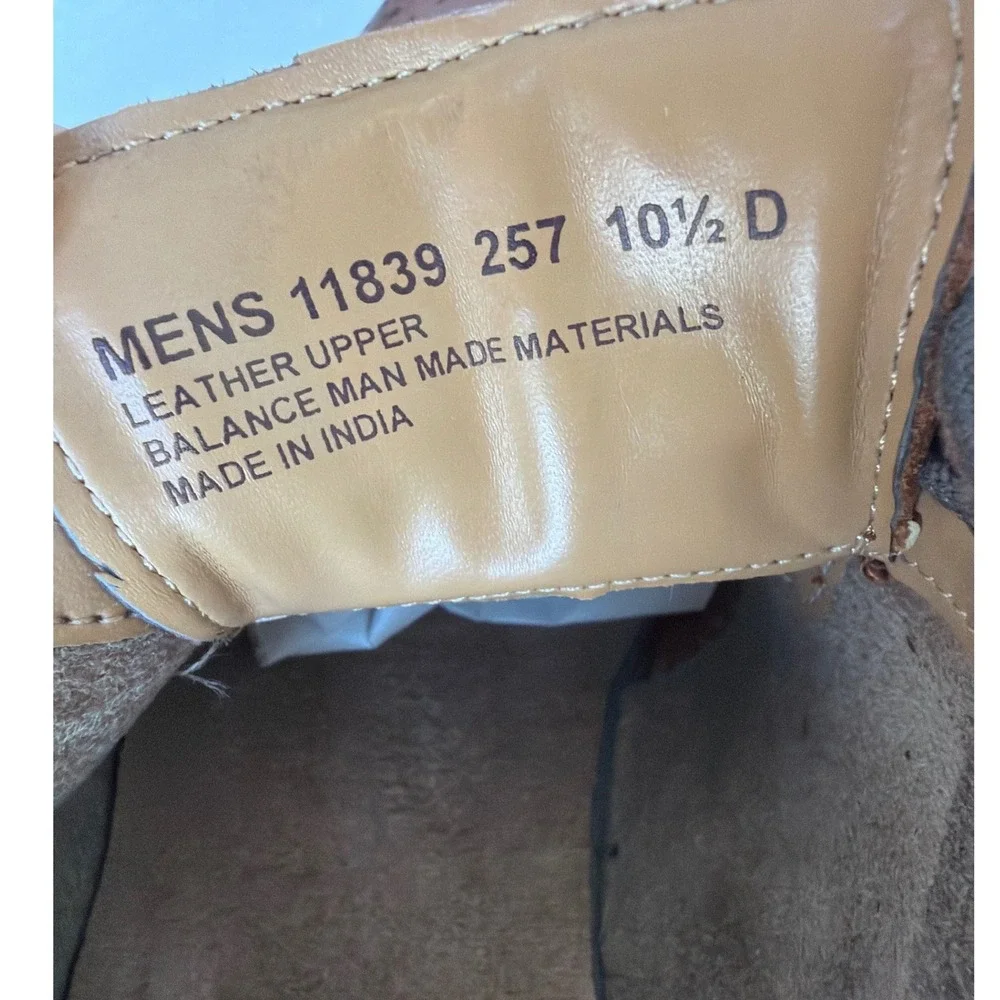 Florsheim Mens 11839 Cognac Tan Leather Wingtip Oxford Dress Shoes 10.5 D